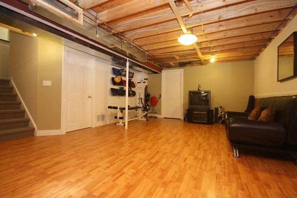 Carpet Tiles Basement Example