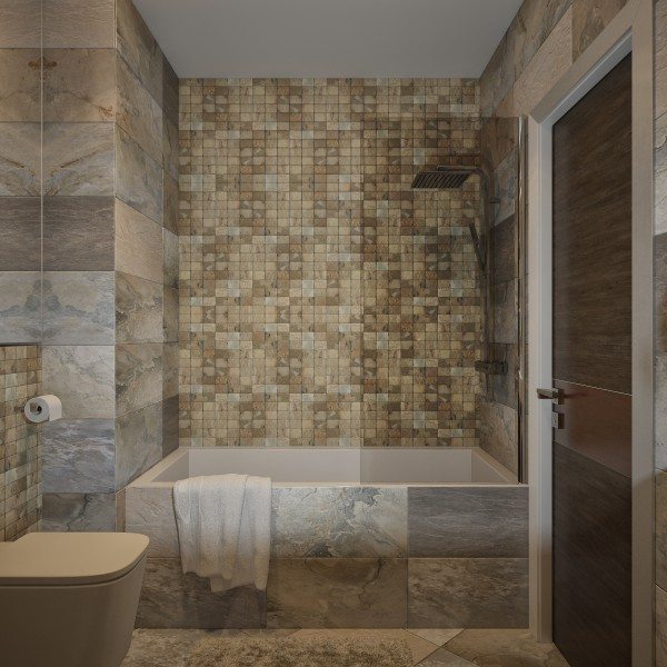 Mosaic Tiles Bathroom Home Design
