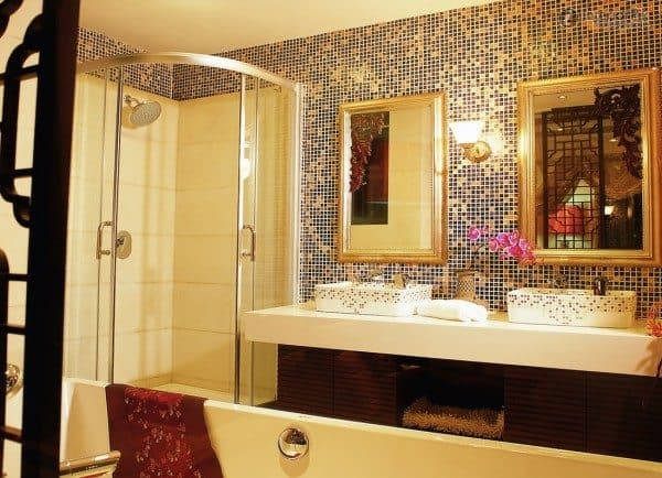 Glass Bathroom Tiles Design