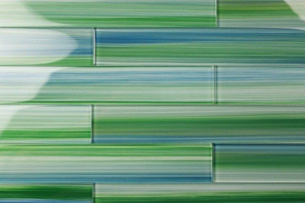 Green Glass Tile Decoration