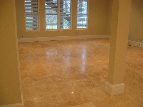Travertine Flooring Interior Design
