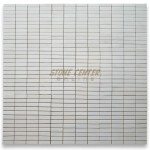 White Mosaic Tiles Image