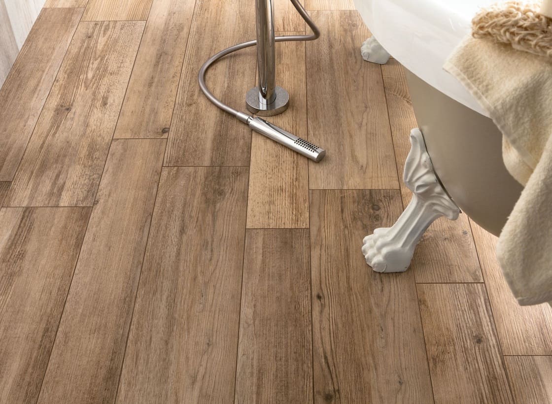 Distressed Wood Tile Flooring On Trend Contemporary Tile Design Ideas From Around The World