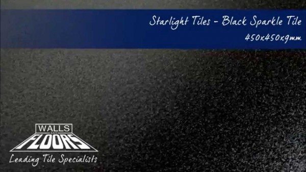 Black Sparkle Floor Tiles Example