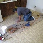 Laying Floor Tiles Decoration