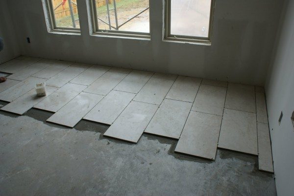 Laying Floor Tiles Style